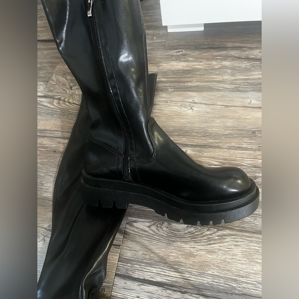 SHEIN over the knee Chelsea boots size us 8.5 - Picture 6 of 9